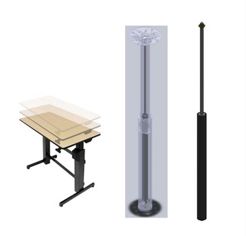 Double Chamber Lockable Gas Strut Double Chamber Lockable Gas Strut